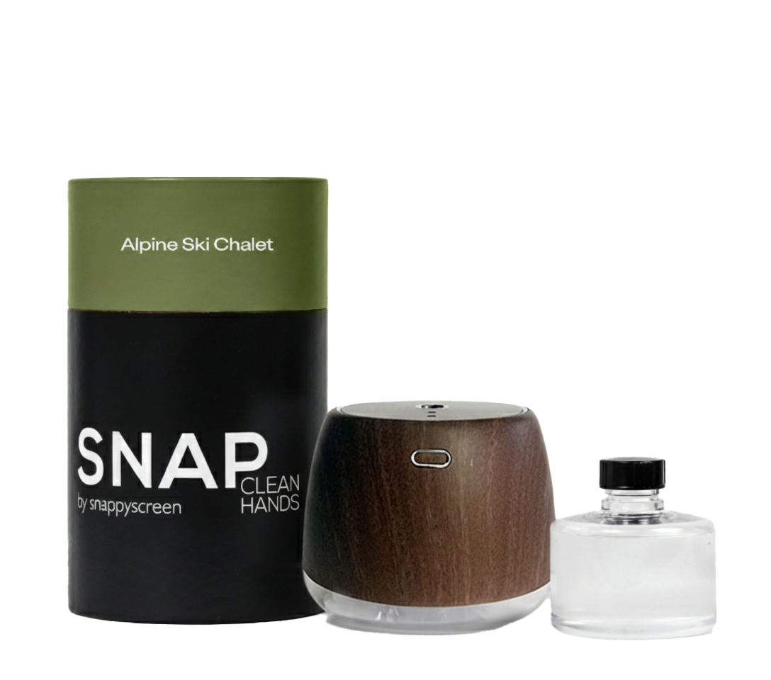 "Alpine Ski Chalet" Touchless Mister Sanitizer - Woodgrain Edition