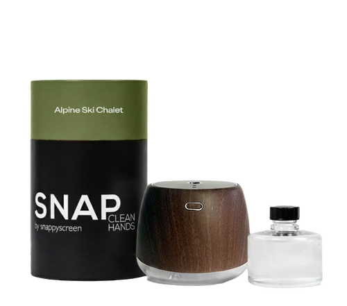 "Alpine Ski Chalet" Touchless Mister Sanitizer (Limited Edition Woodgrain)