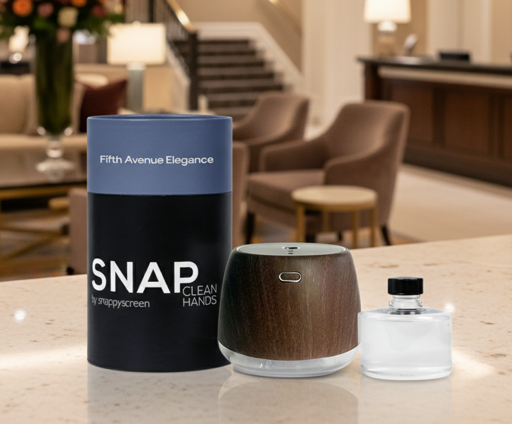 "Fifth Avenue Elegance" Touchless Mister Sanitizer (Limited Edition Woodgrain)