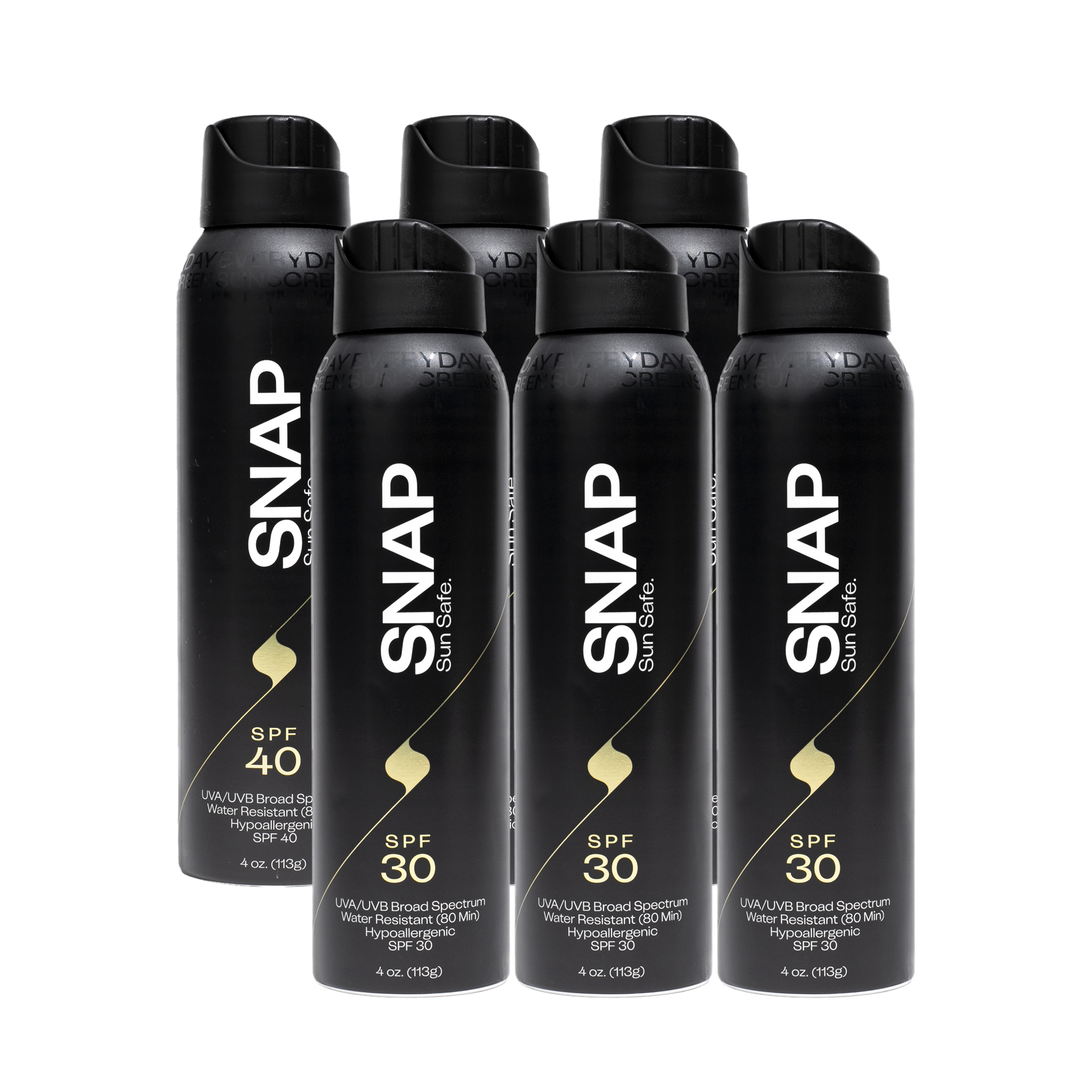 SNAP Wellness Everyday Sunscreen Family Pack - As featured in our touchless sunscreen application booth the SnappyScreen Machine 